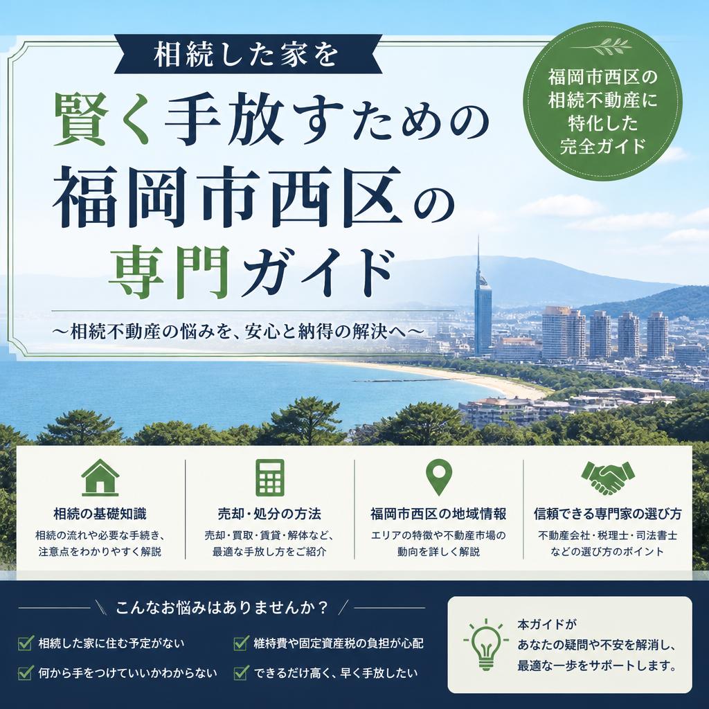 相続した家を賢く手放すための福岡市西区の専門ガイド