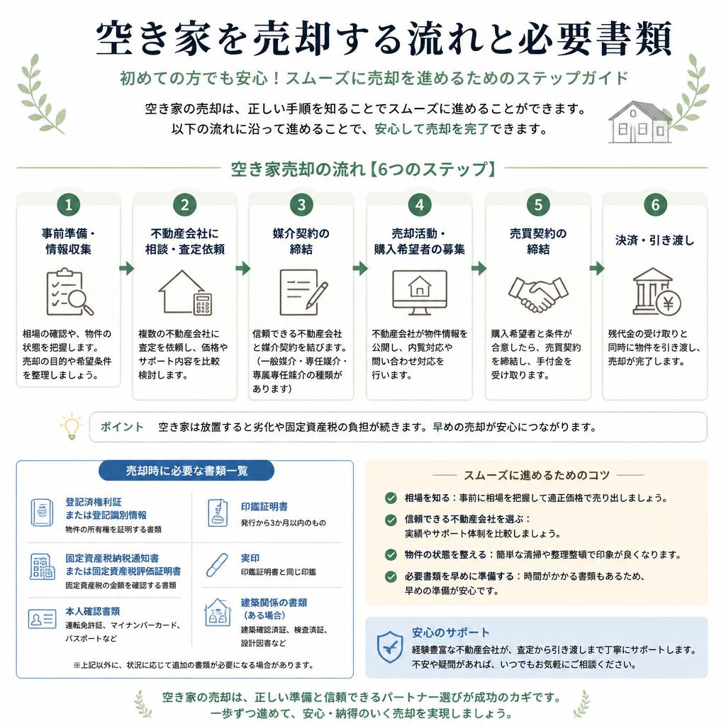 売却時の流れと必要書類