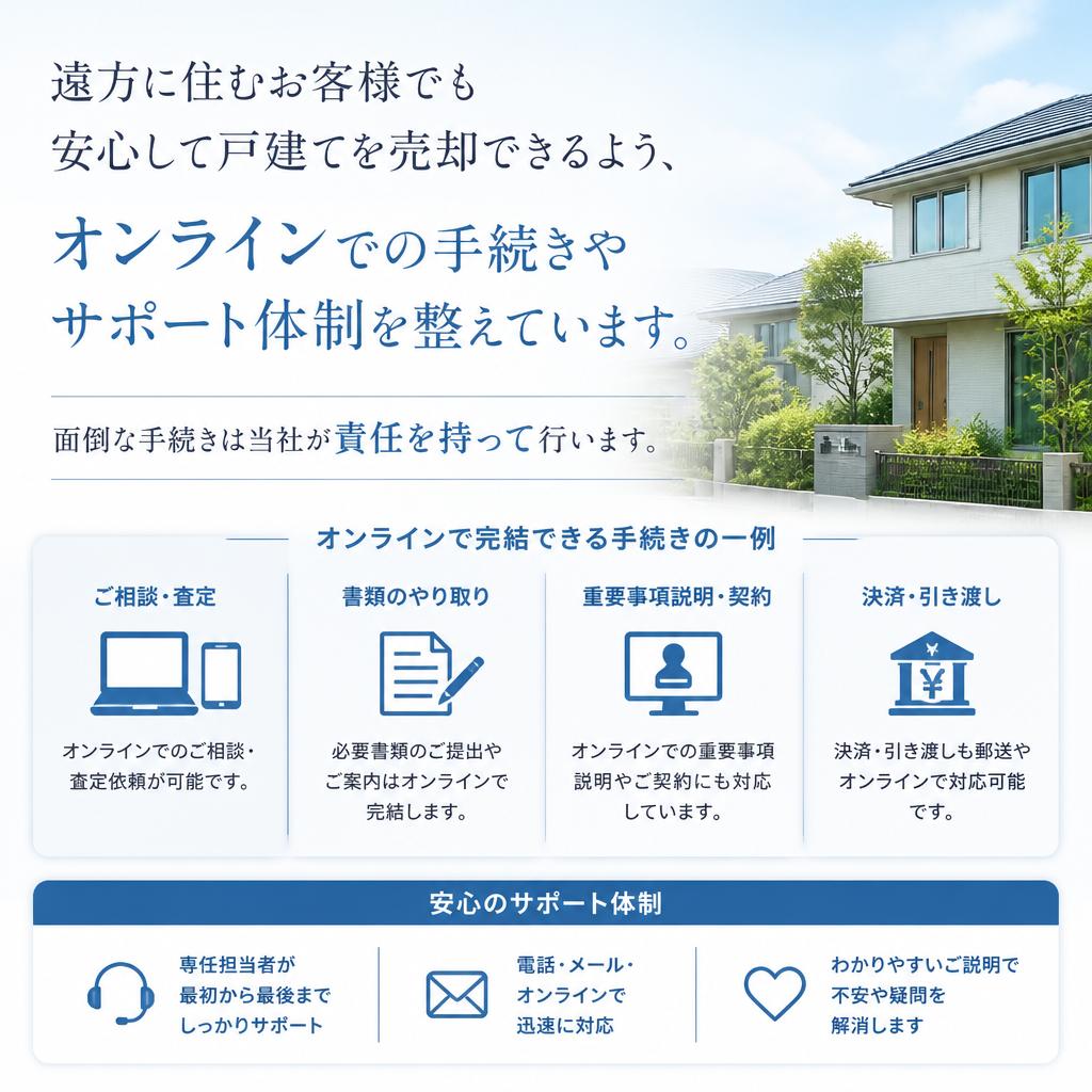 遠方に住むお客様へのサポート