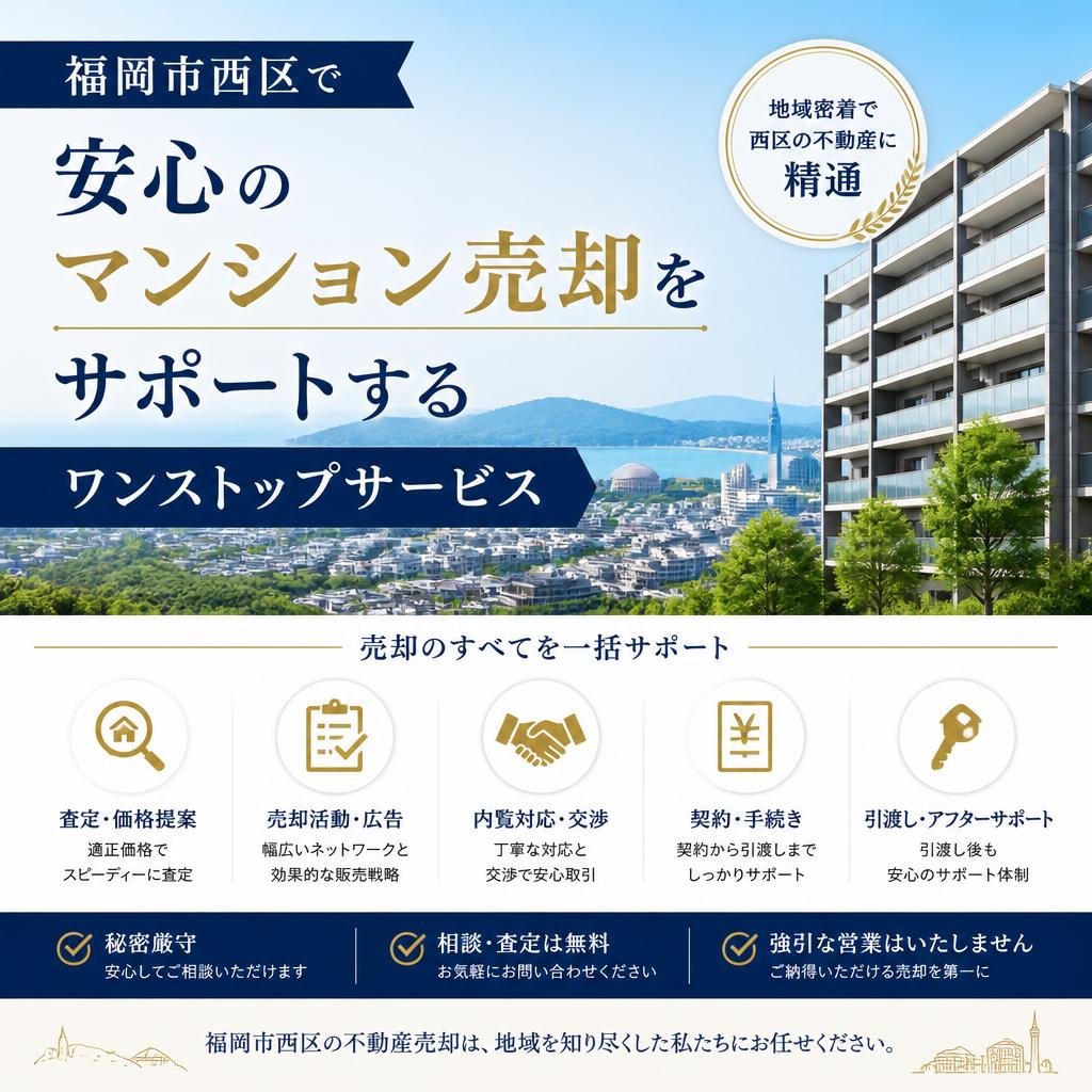 福岡市西区で安心のマンション売却をサポートするワンストップサービス