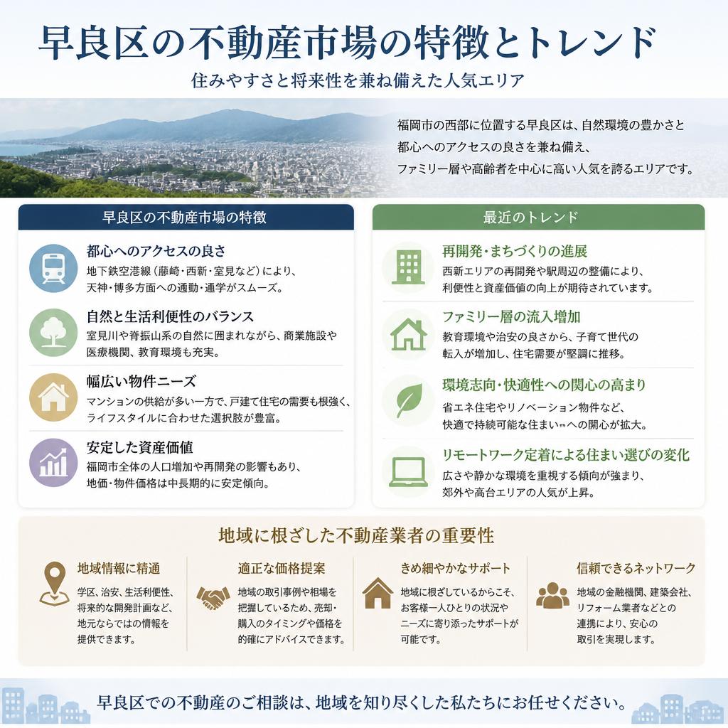 早良区の不動産市場の特性を知る