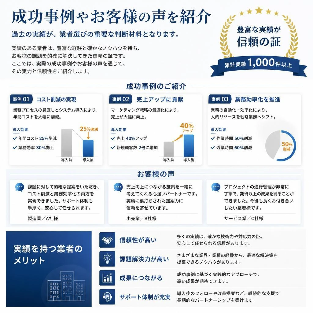 過去の実績はかけがえのない指標！