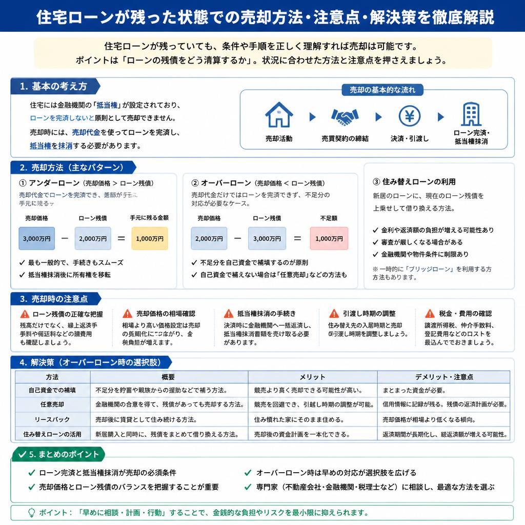 5. 住宅ローンが残っている場合の対応