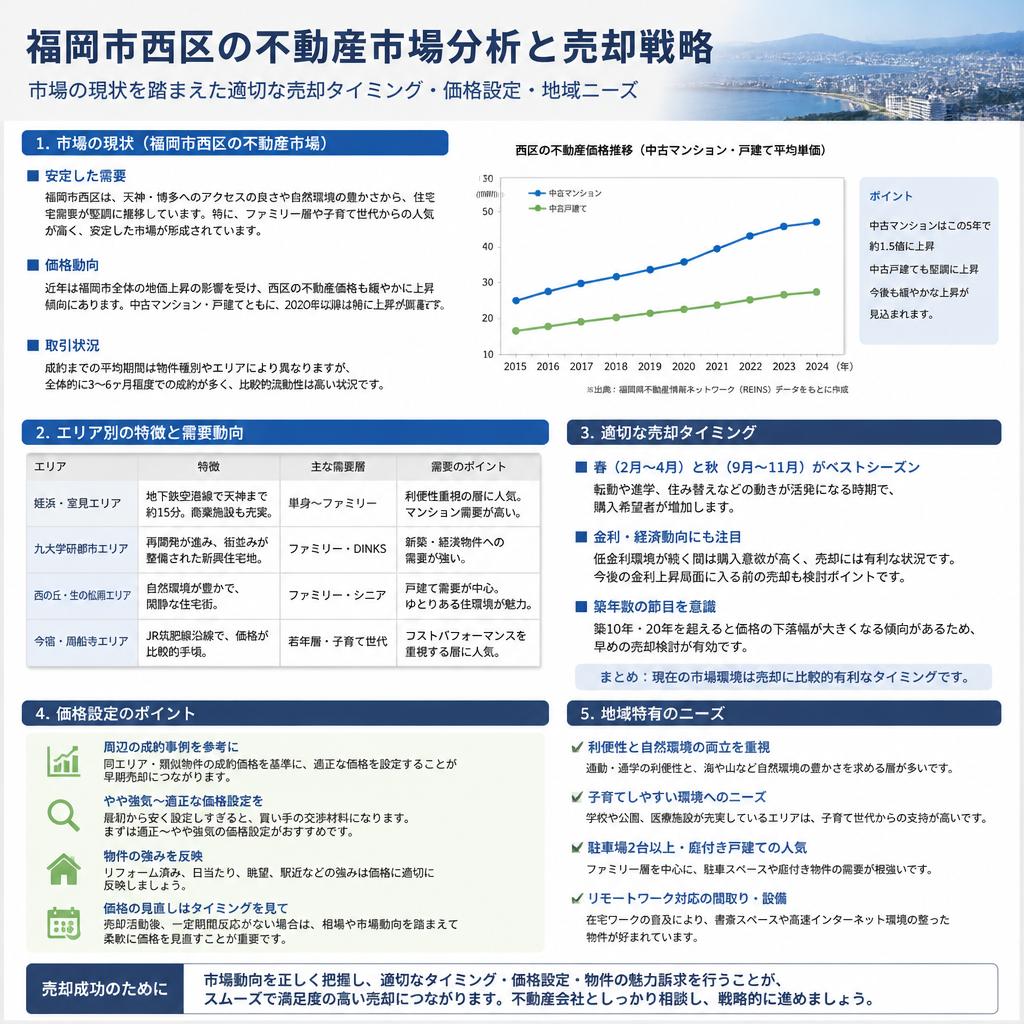 2. 福岡市西区の不動産市場
