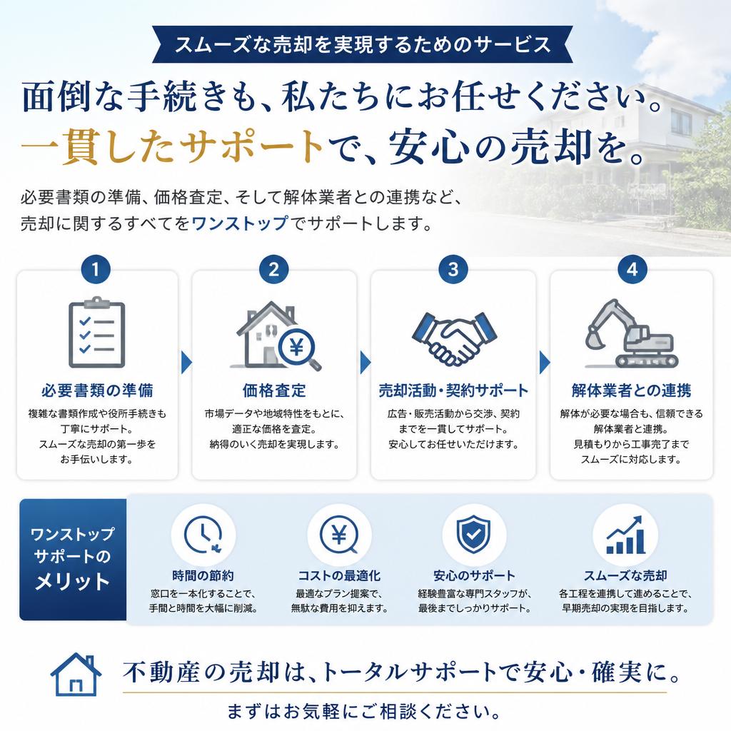 2. ストレスフリーな売却の選択肢