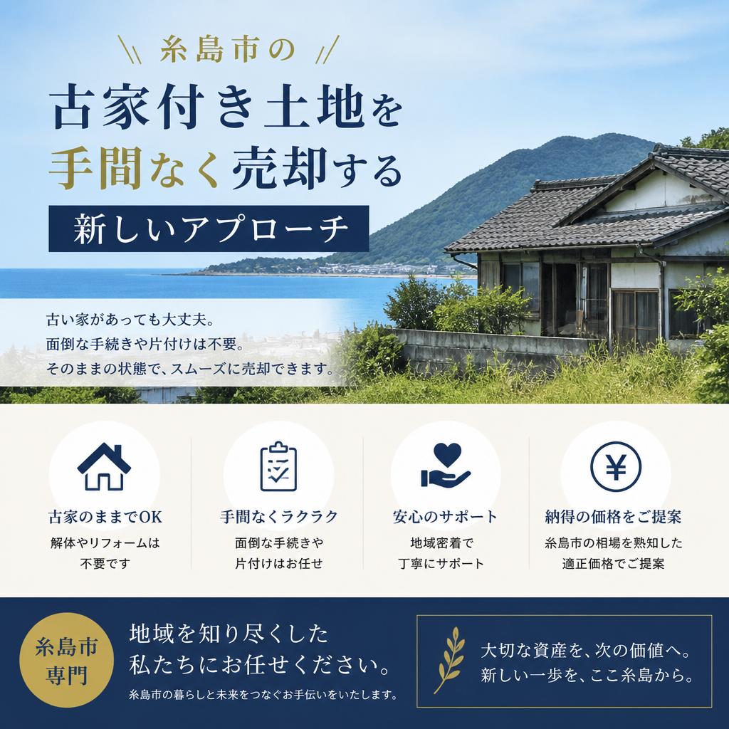 糸島市の古家付き土地を手間なく売却する新しいアプローチ