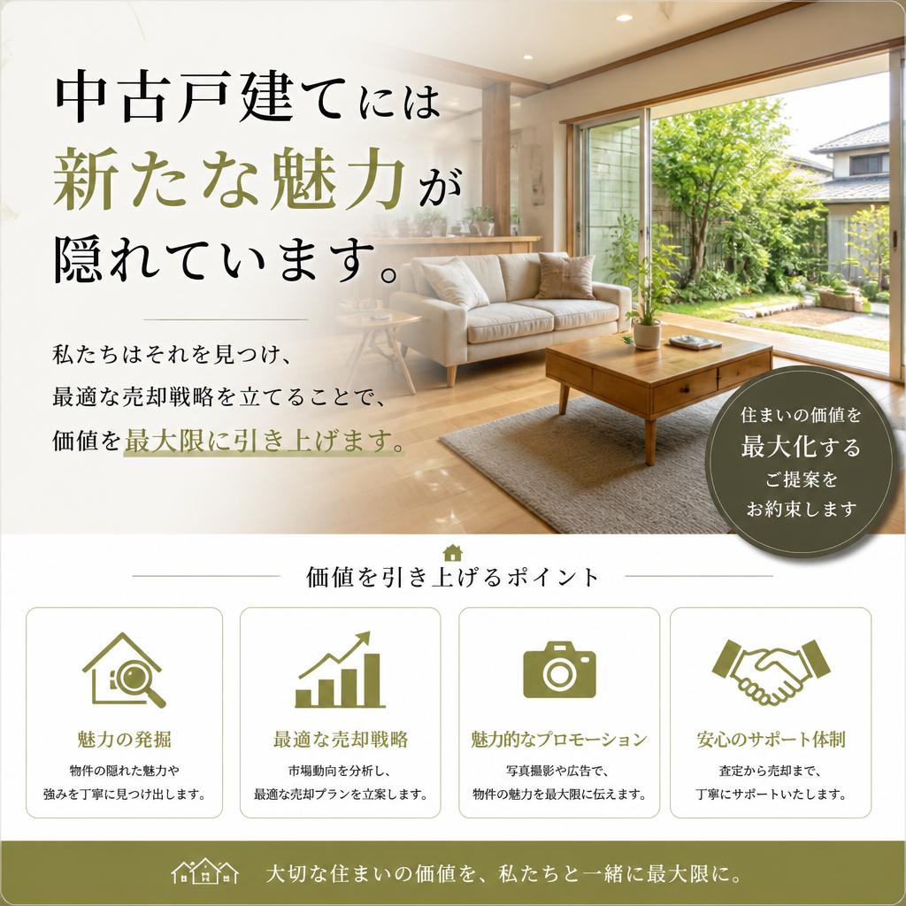 中古戸建ての魅力を引き出します