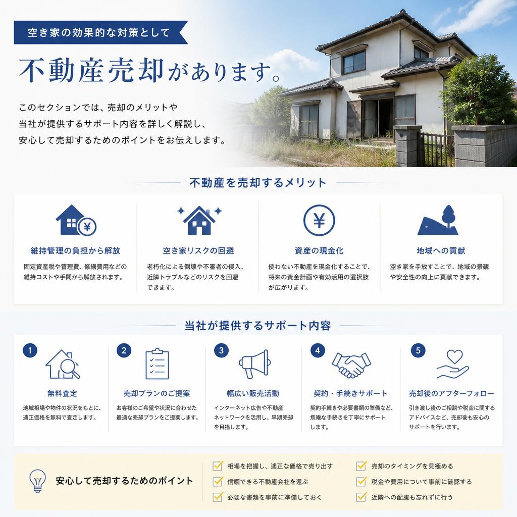 空き家対策としての不動産売却