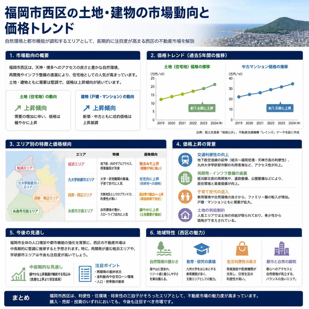 福岡市西区の不動産市場動向