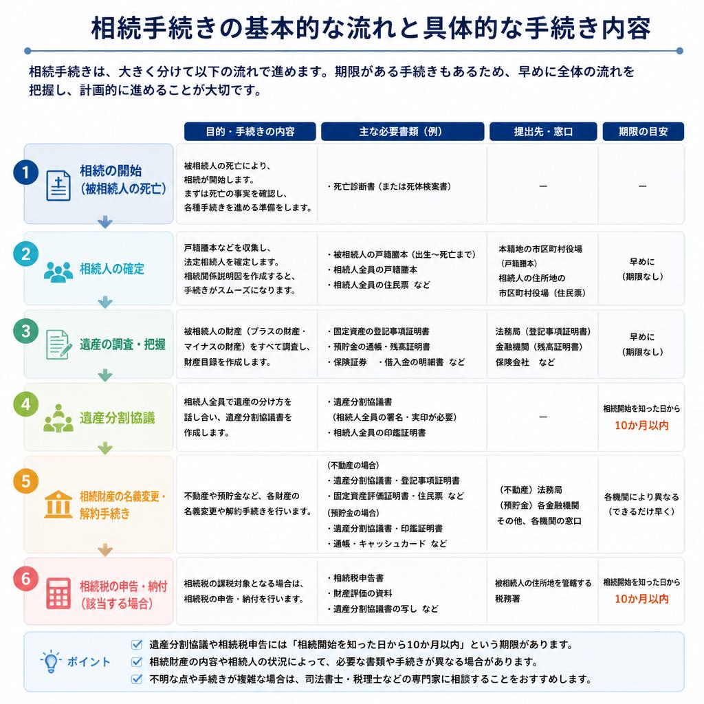 相続手続きの流れ