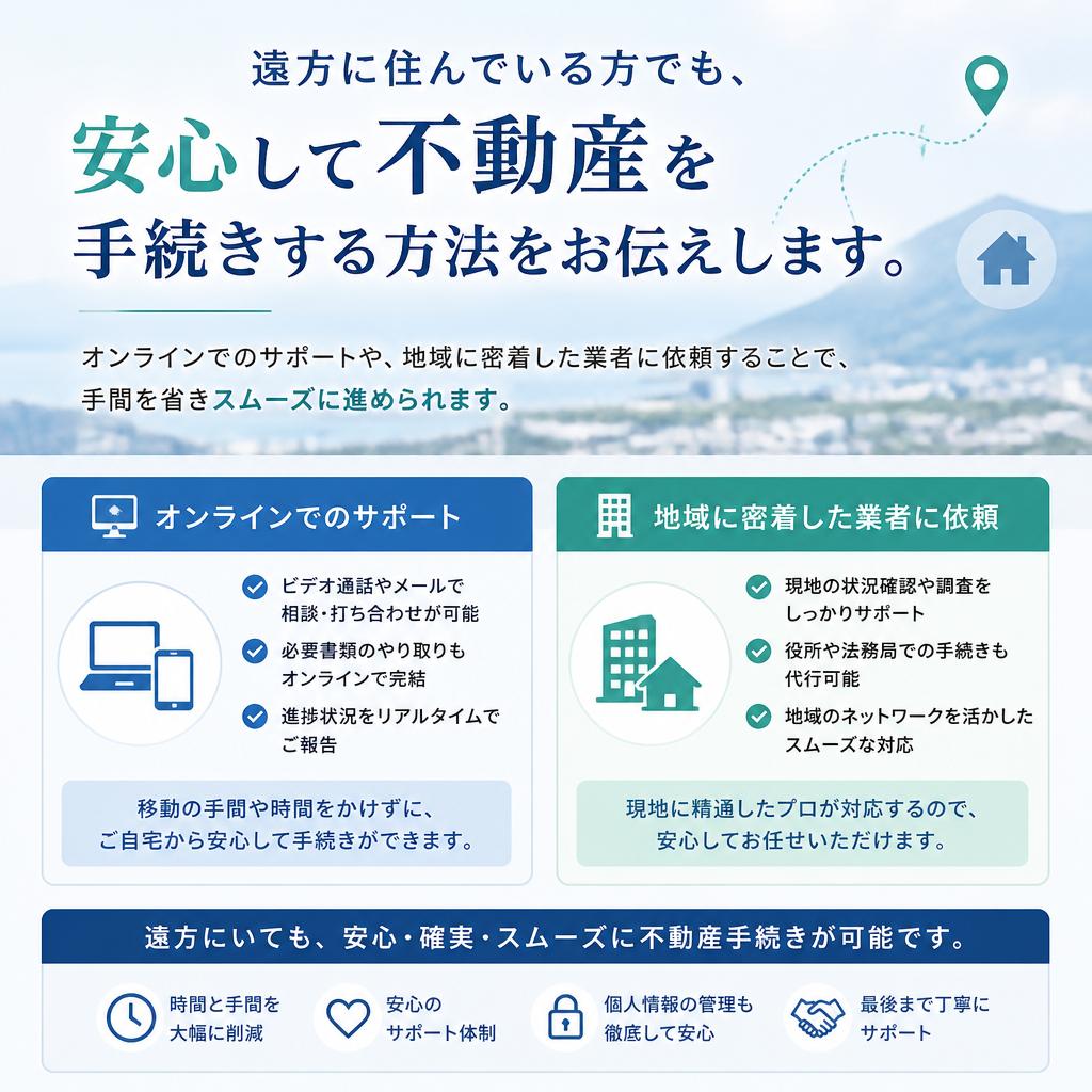 遠方に住んでいる方のためのサポート
