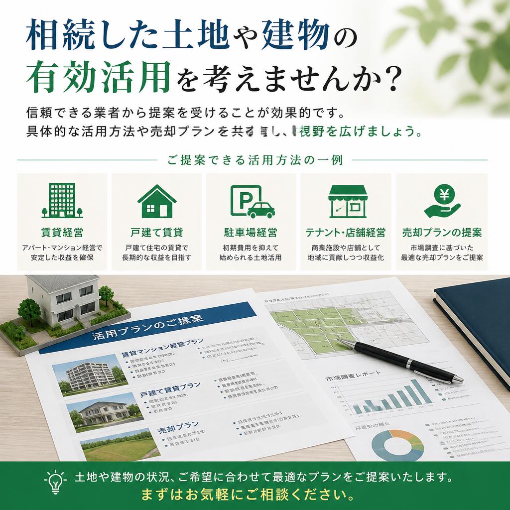 土地活用の提案と選択肢