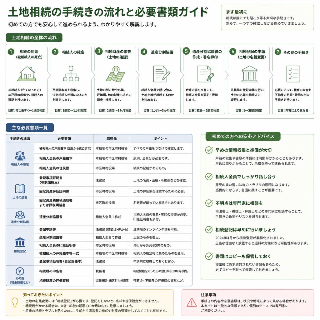 スムーズに進める土地相続手続き