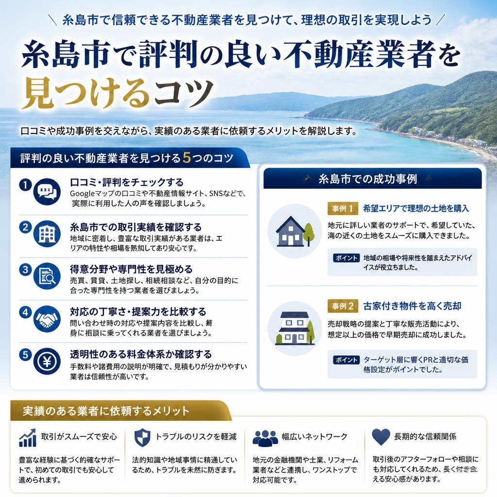 信頼できる不動産業者の選び方