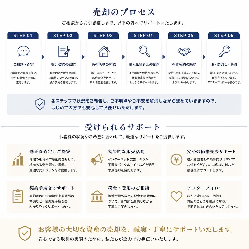 流れを明確にしたサポート
