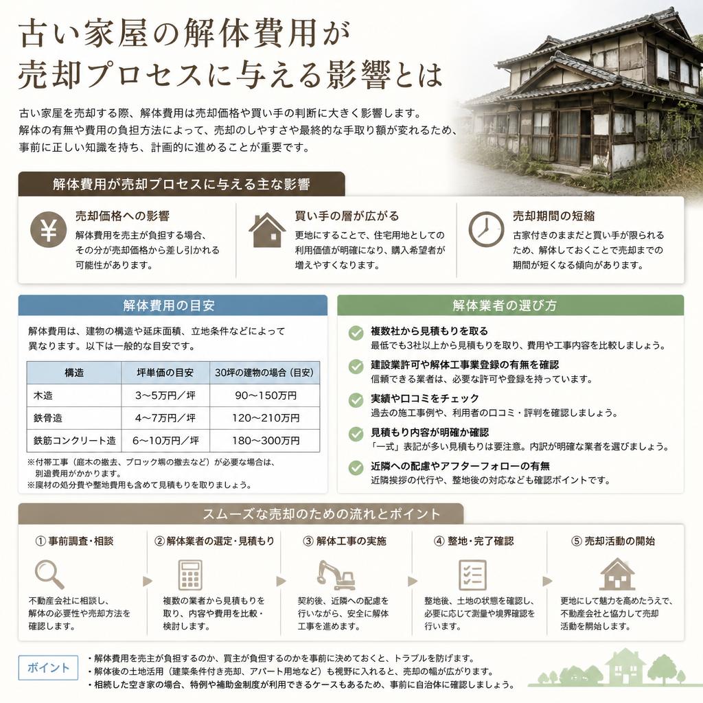解体費用の考慮