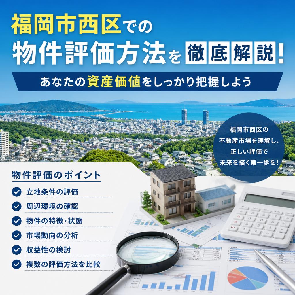 福岡市西区での物件評価方法を徹底解説！あなたの資産価値をしっかり把握しよう