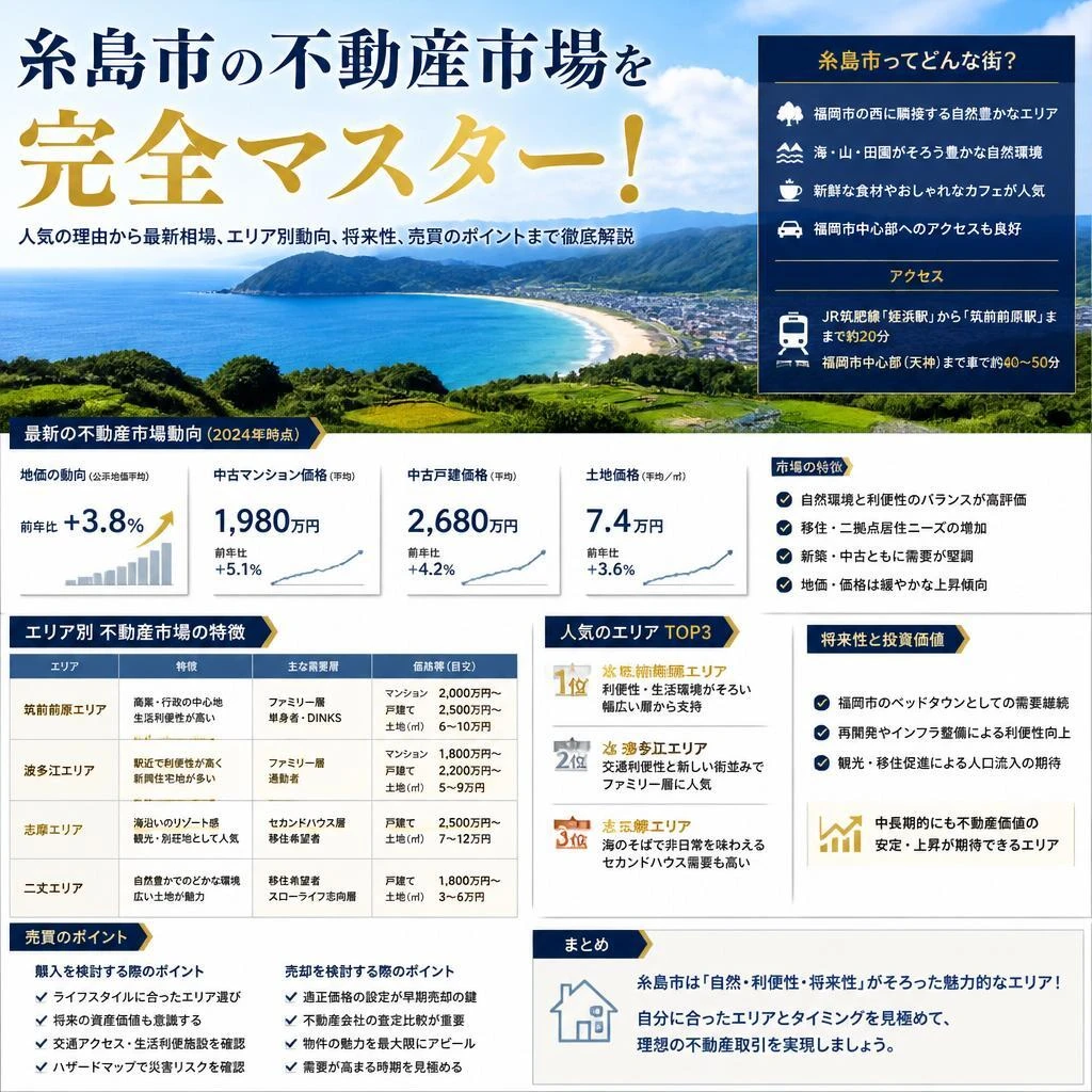 糸島市の不動産市場を完全マスター！
