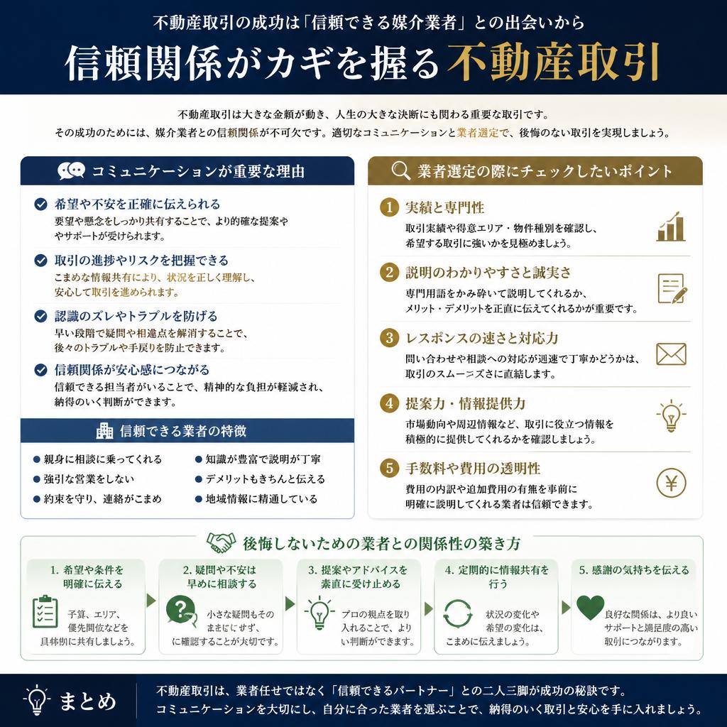 媒介契約を通じた信頼関係の構築
