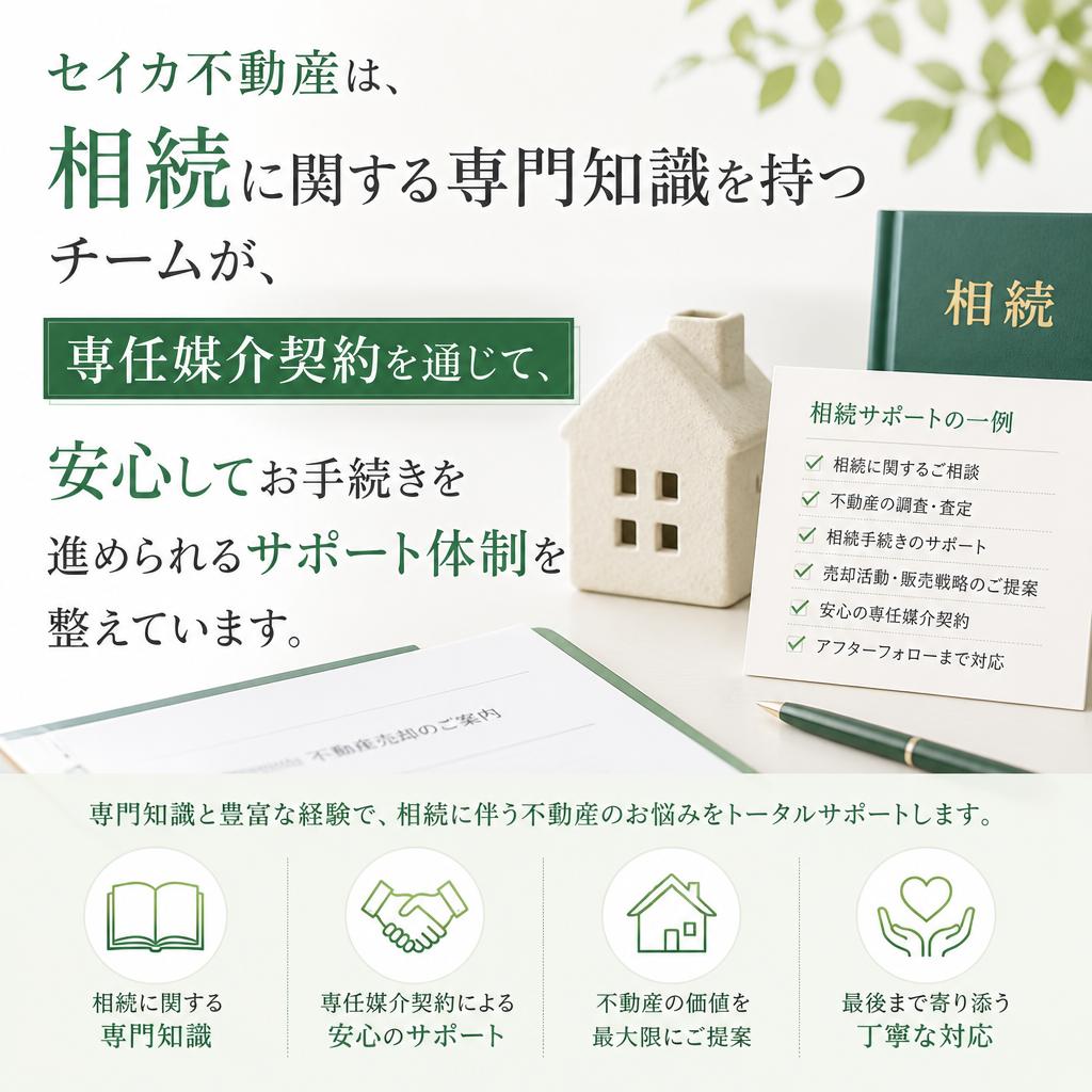 セイカ不動産の安心サポート