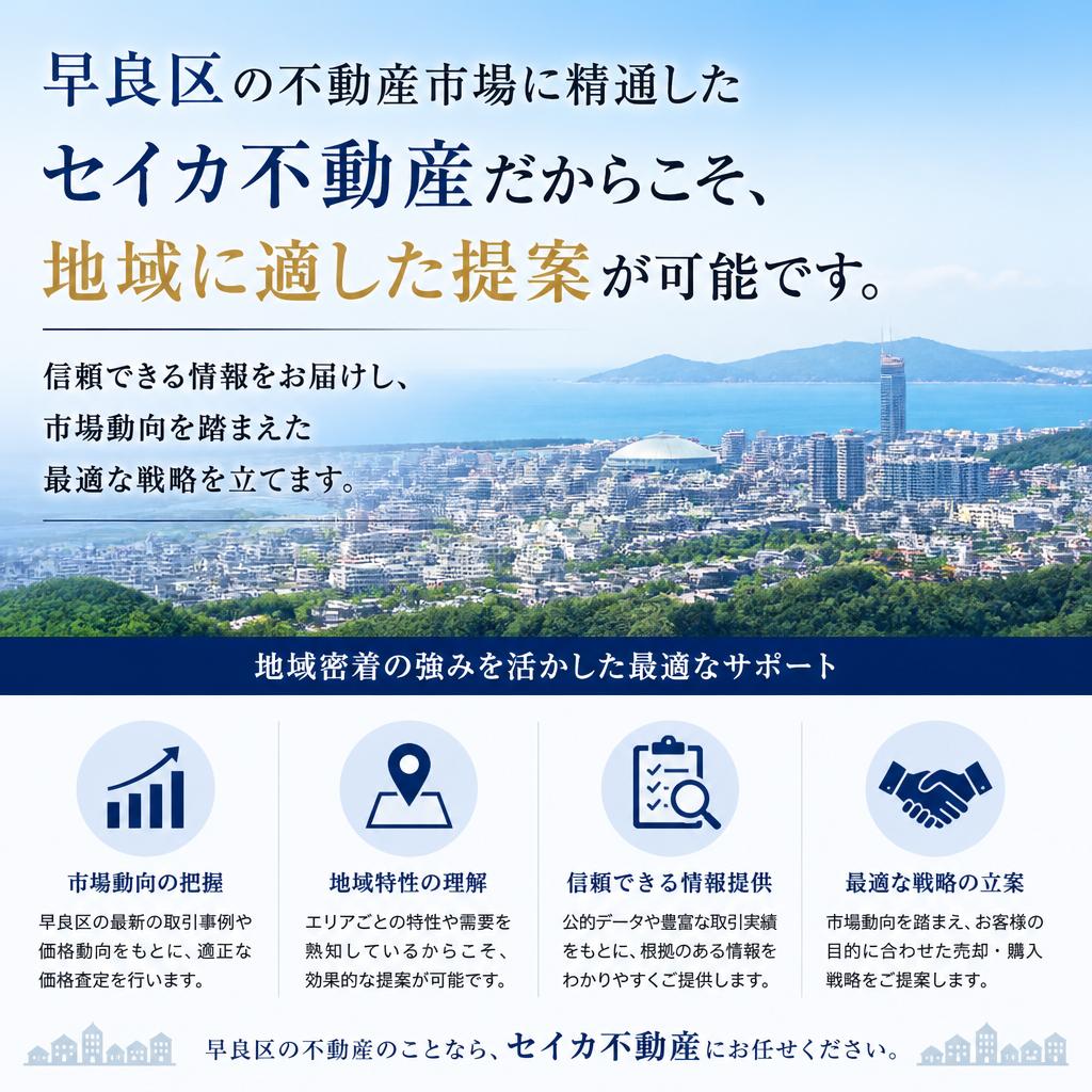 早良区特有の市場に精通