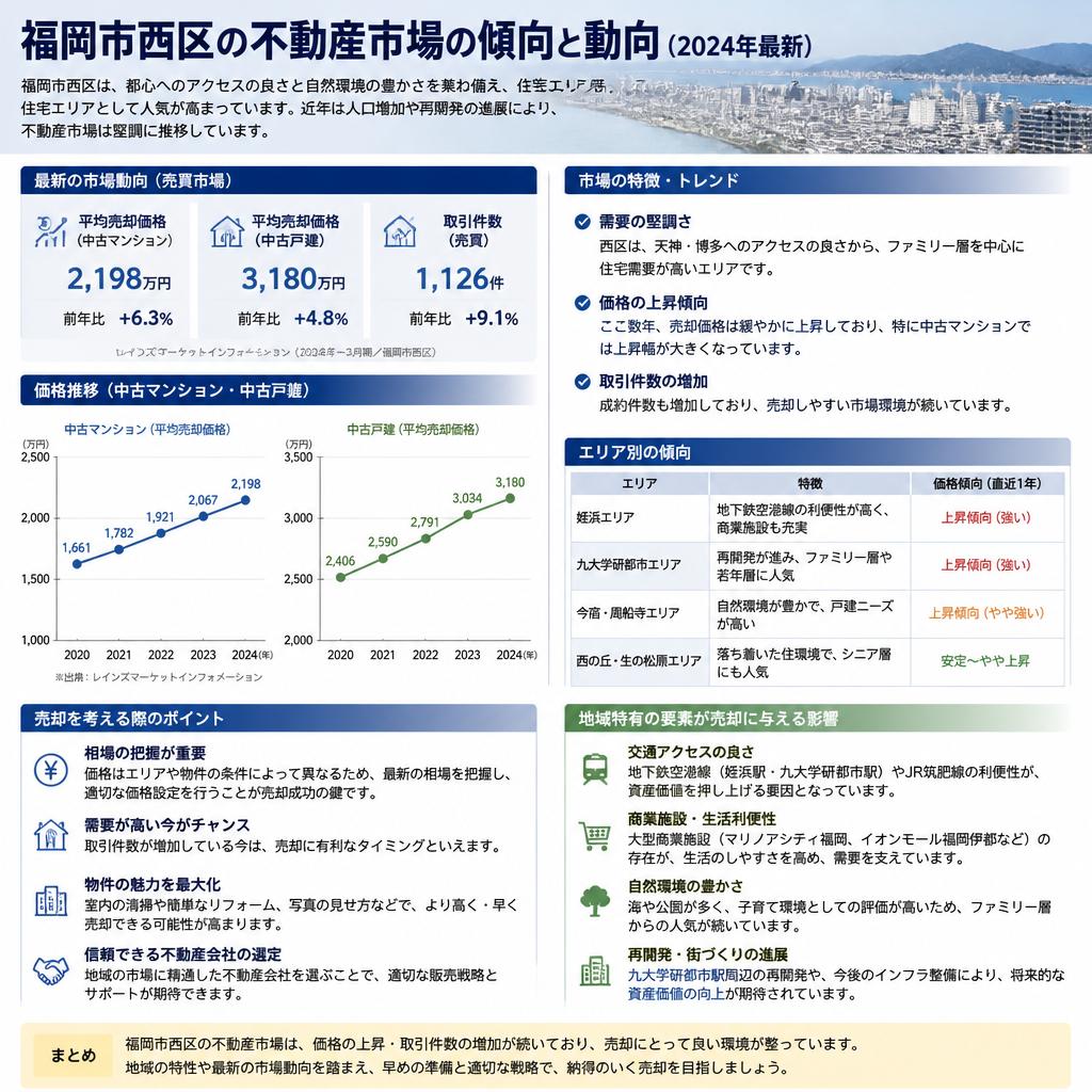 2. 福岡市西区の不動産市場の動向