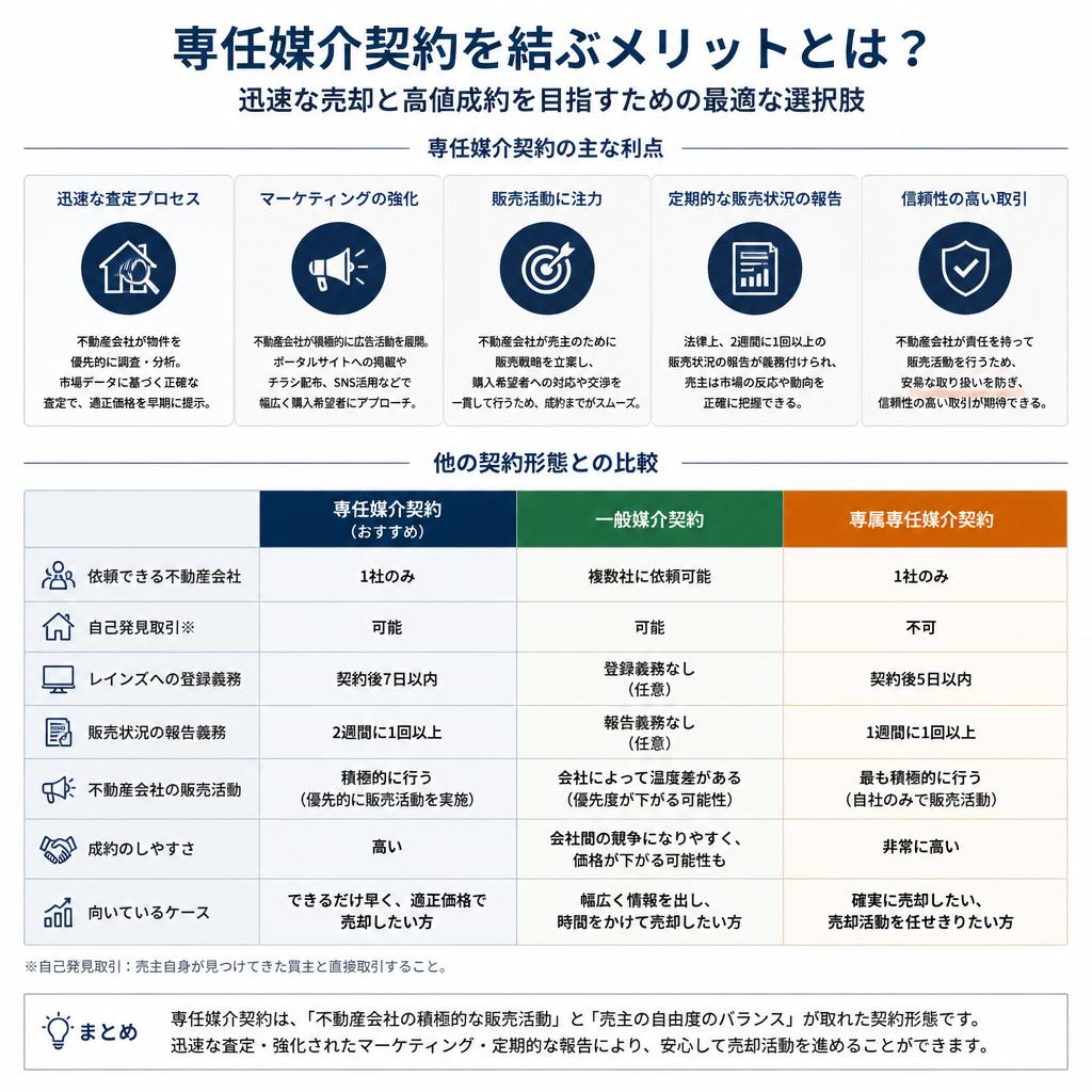 3. 専任媒介契約のメリット
