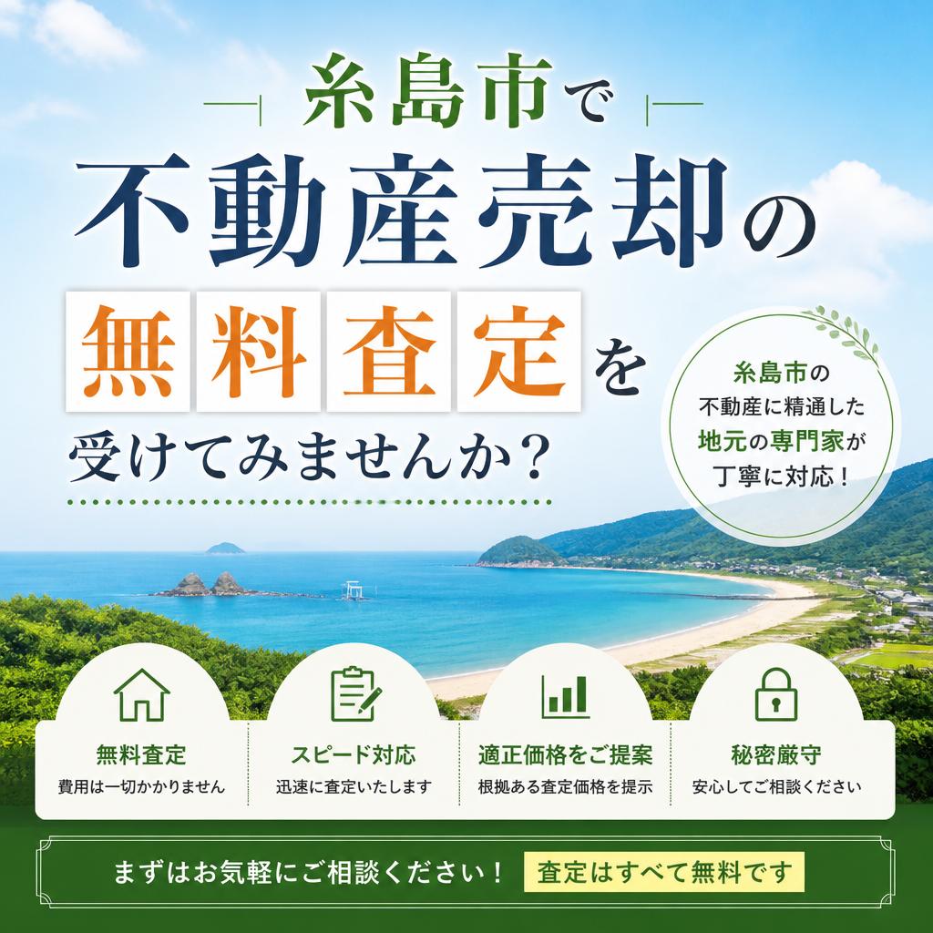 糸島市で不動産売却の無料査定を受けてみませんか？