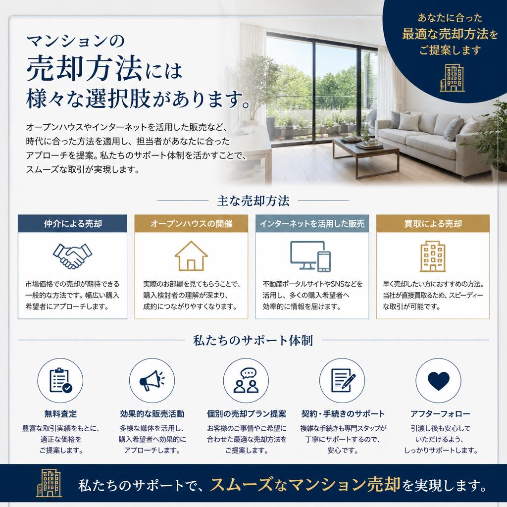 最適な売却方法と身近なサポート