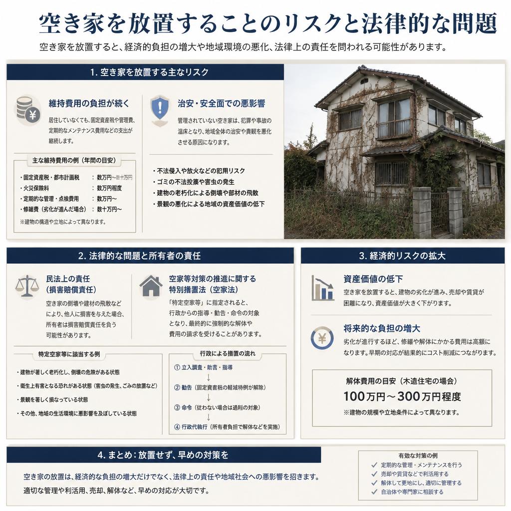 空き家問題がもたらすリスクとは？