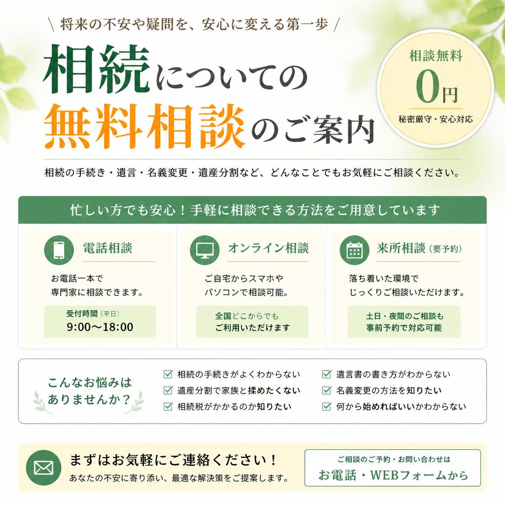 まずはお気軽にお問い合わせを！