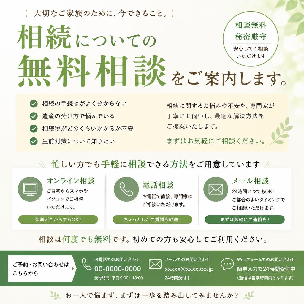まずはお気軽にお問い合わせを！