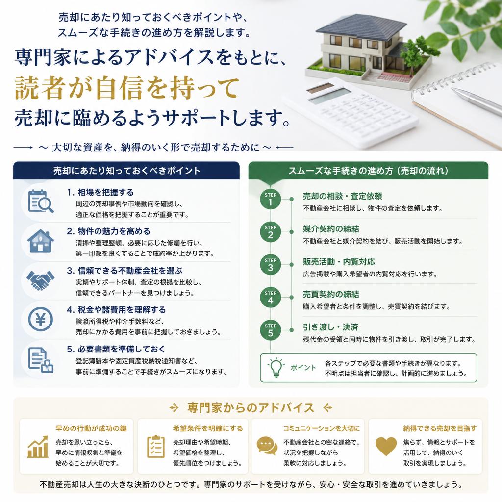 4. 不動産売却のポイントとアドバイス