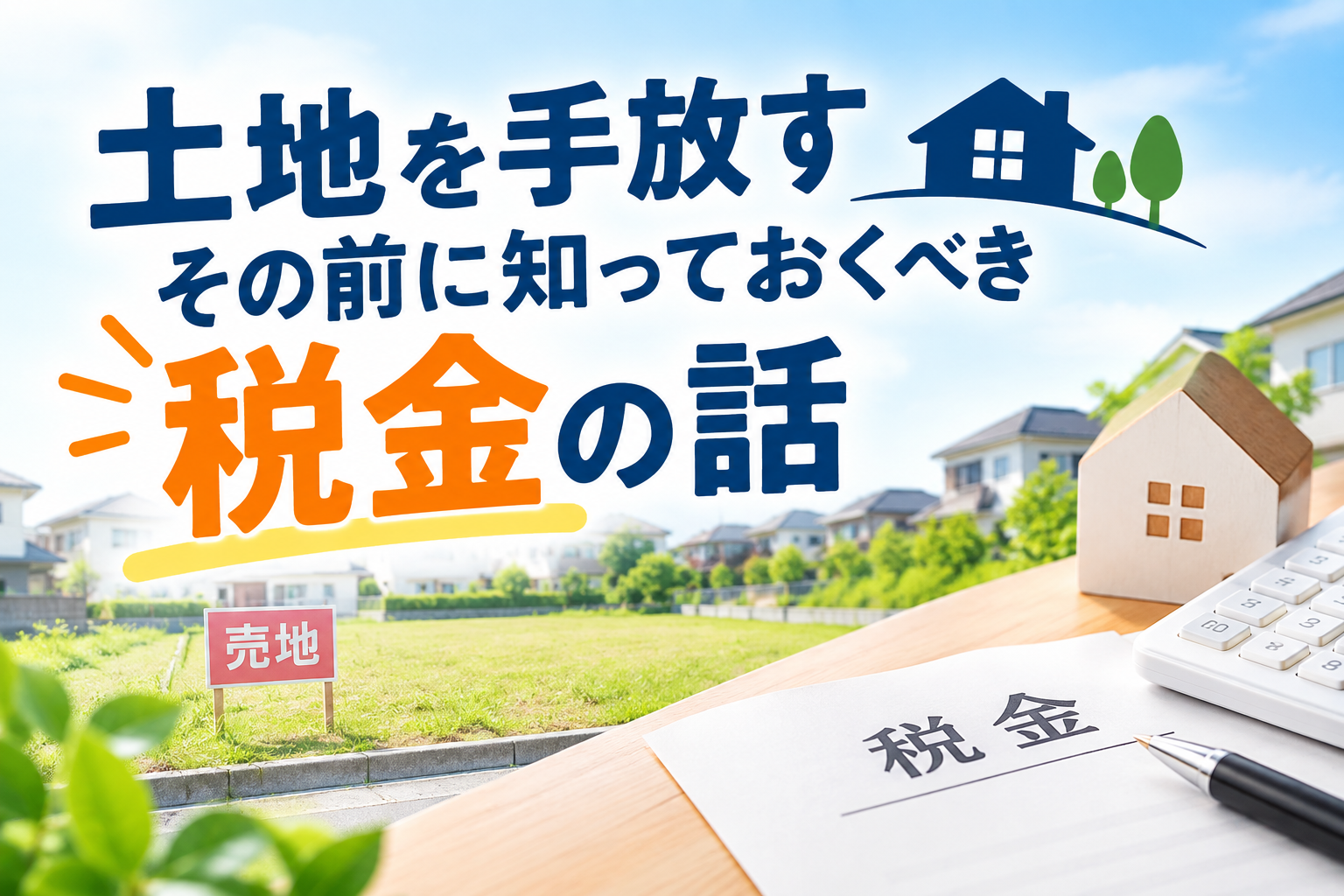土地を手放すその前に知っておくべき税金の話