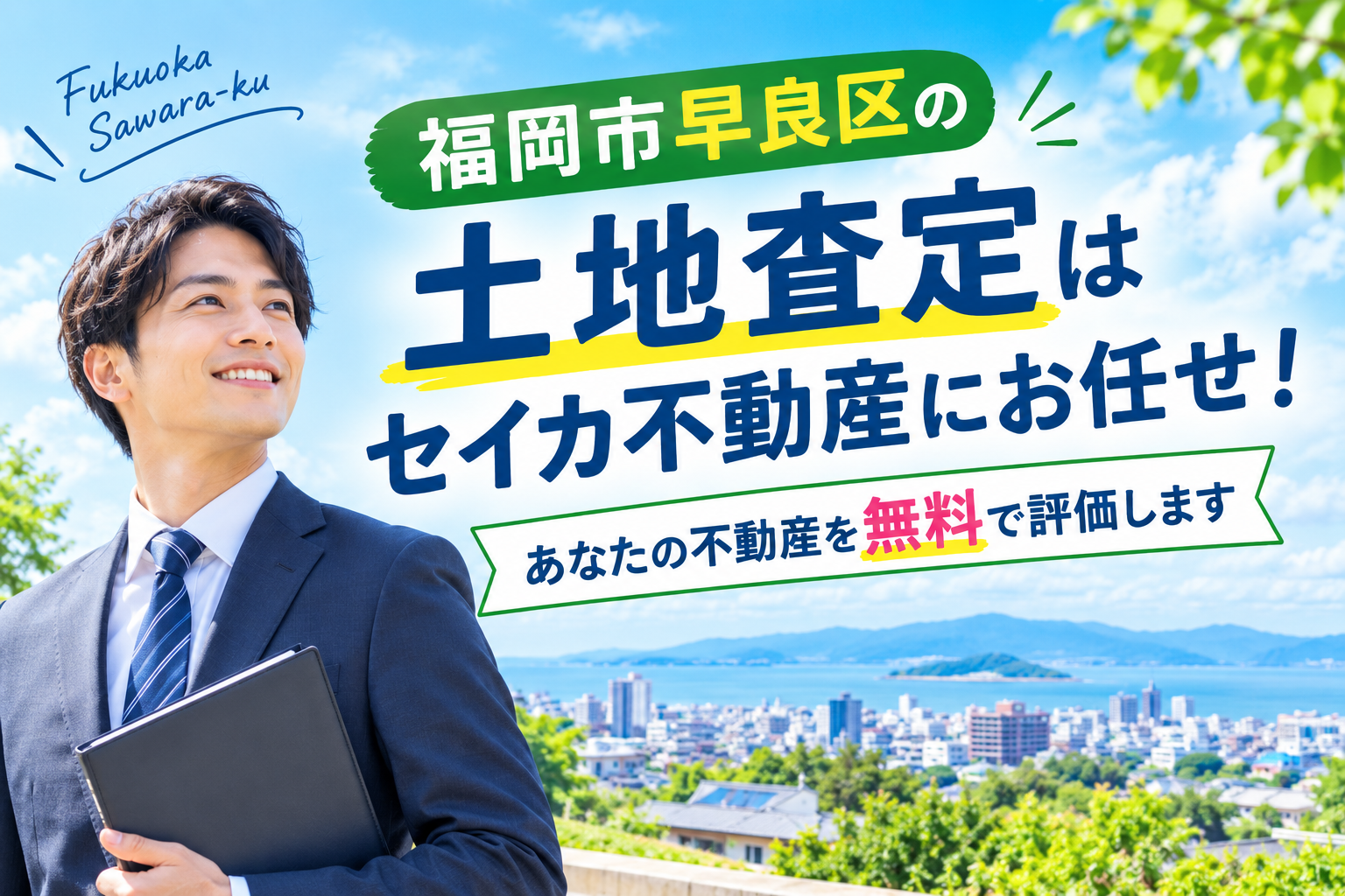 福岡市早良区の土地査定はセイカ不動産にお任せ！あなたの不動産を無料で評価します